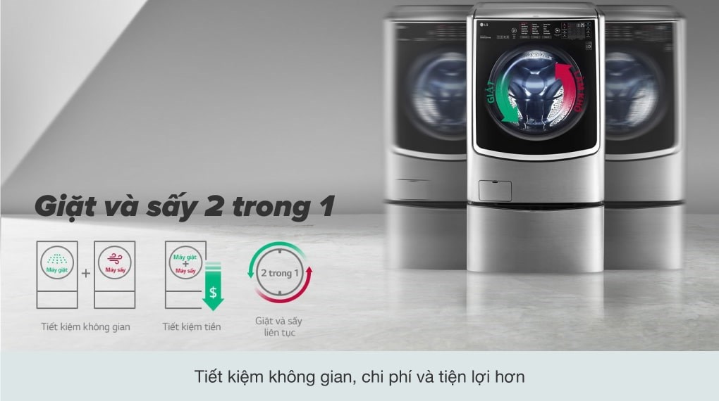 Máy giặt LG TWINWash Inverter F2721HTTV & T2735NWLV